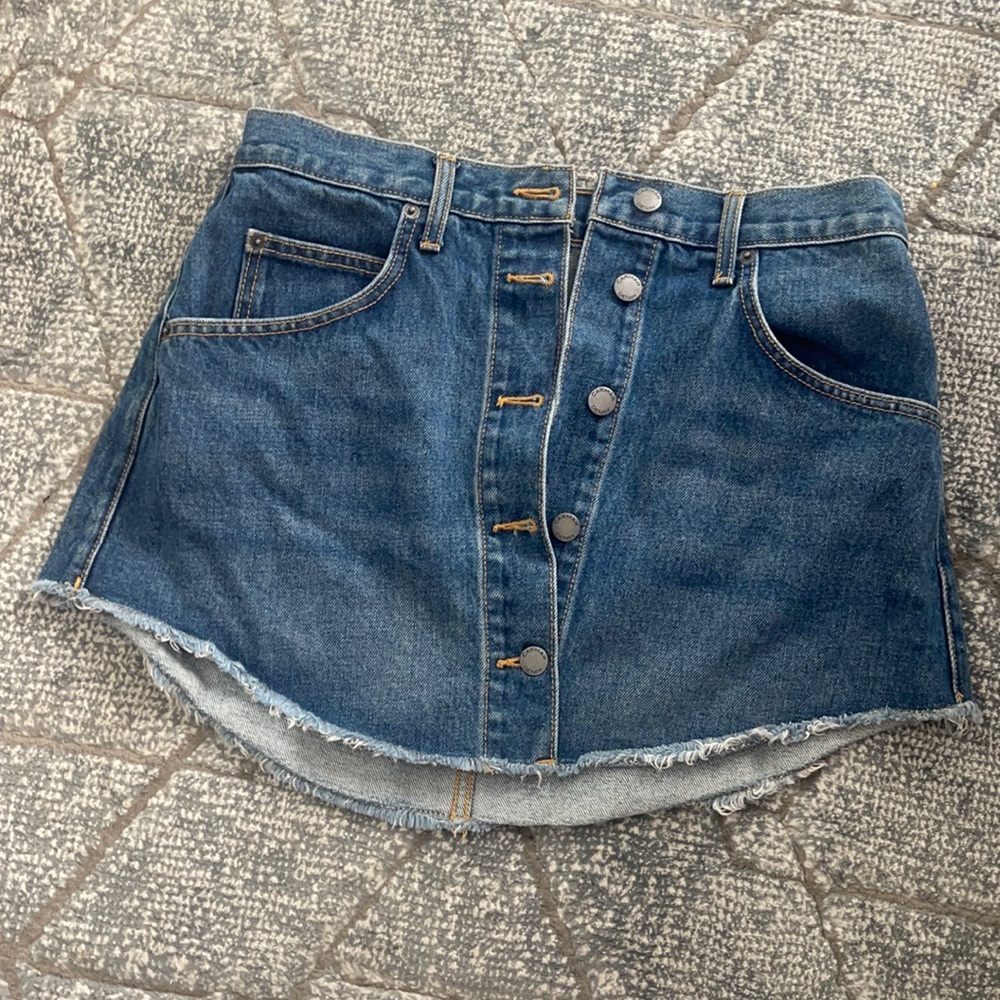 Carmar denim mini skirt
